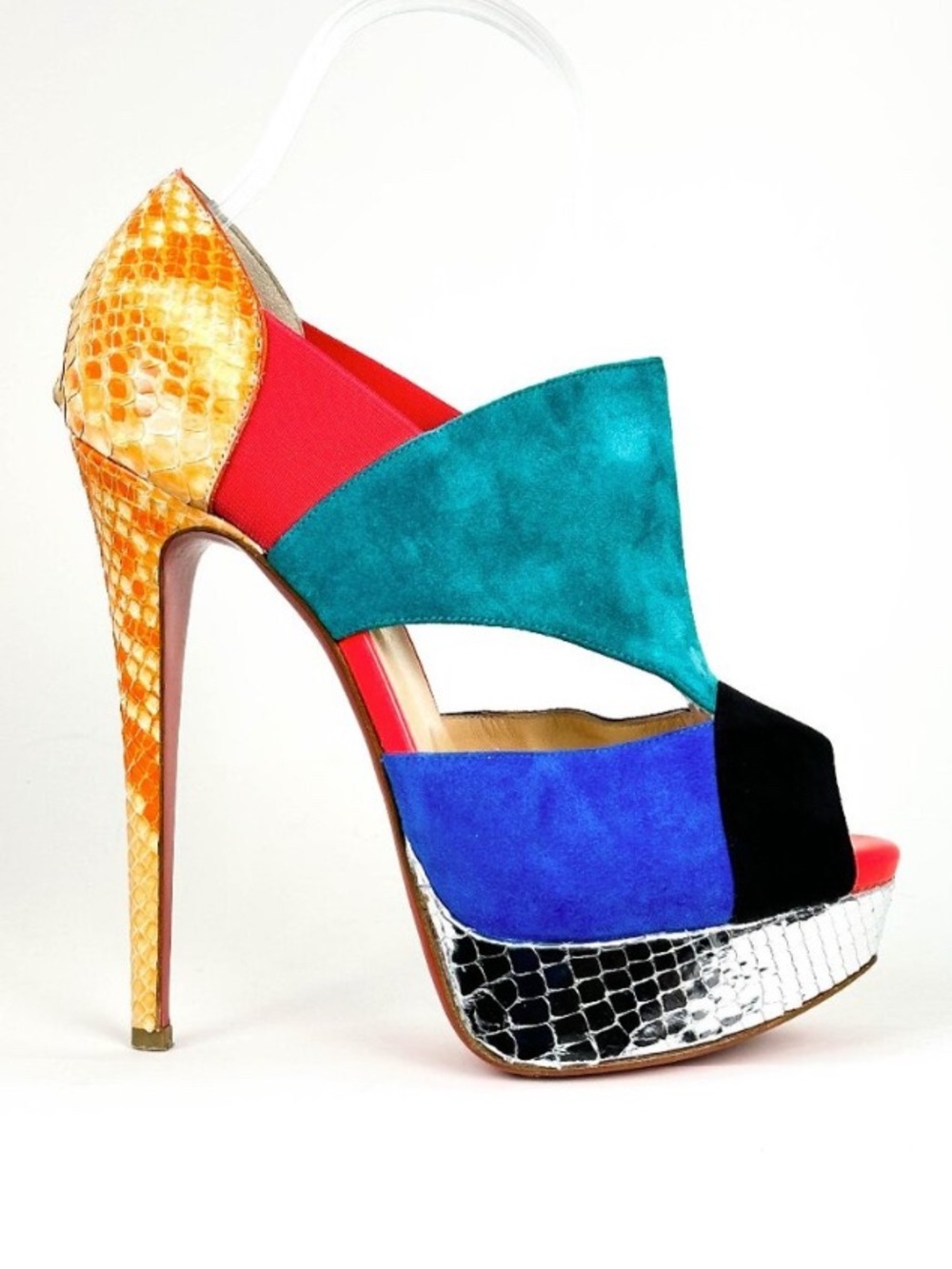 🛍️Christian Louboutin Authentic “Pitou” Python Pumps Size 37.5